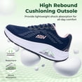 thumbnail image 6 of AOV Wide Toe Box Shoes Women Arch Support Walking Shoes for Plantar Fasciitis Orthotic Tennis Sneakers BluePink Size 8, 6 of 8