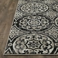 thumbnail image 4 of Loomaknoti Ohanzah Owena 5' x 7' Gray Medallion Indoor Area Rug, 4 of 9