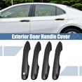 thumbnail image 2 of 4pcs ABS Carbon Fiber Pattern Exterior Side Door Handle Cover Trim for Toyota Camry 2018-2019 Black Door Decoration, 2 of 7