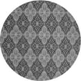 thumbnail image 1 of Ahgly Company Indoor Round Patterned Black Cow Black Area Rugs, 7' Round, 1 of 6