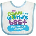 thumbnail image 3 of Inktastic My Daddy is the Worlds Best Tow Truck Driver Boys or Girls Baby Bib, 3 of 4