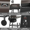thumbnail image 4 of PARGRILL 467 sq.in Wood Pellet Grill & Smoker, Bronze Black BBQ Grill with Cover, 4 of 8