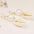 thumbnail image 4 of Summer Bohemia Seashell Pearl Stud Earrings Beach Ocean Accessories for Everyday Wear and Stylish Festival, 4 of 4