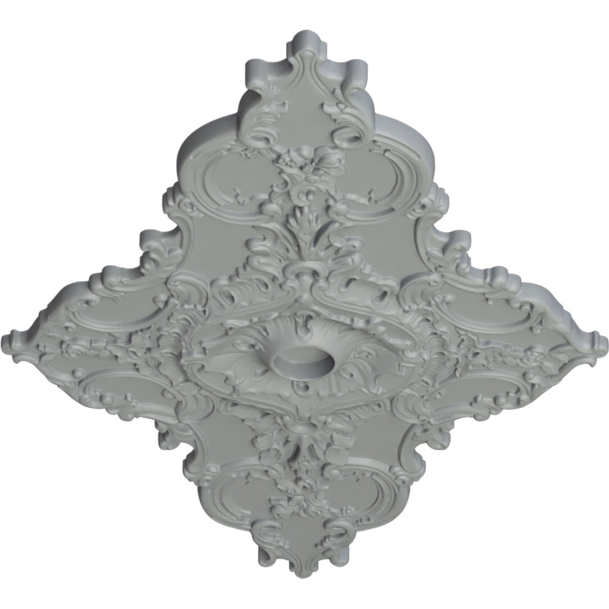 Ekena Millwork CM70X43ML 70.88 in. W x 43.75 in. H Melchor Diamond Ceiling Medallion
