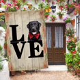 thumbnail image 2 of Funny Jack Russell Terrier Dog House Flag Love Valentine''s Decorative Flag Banner for Yard Outside Double Side 28X40 Inch, 2 of 6