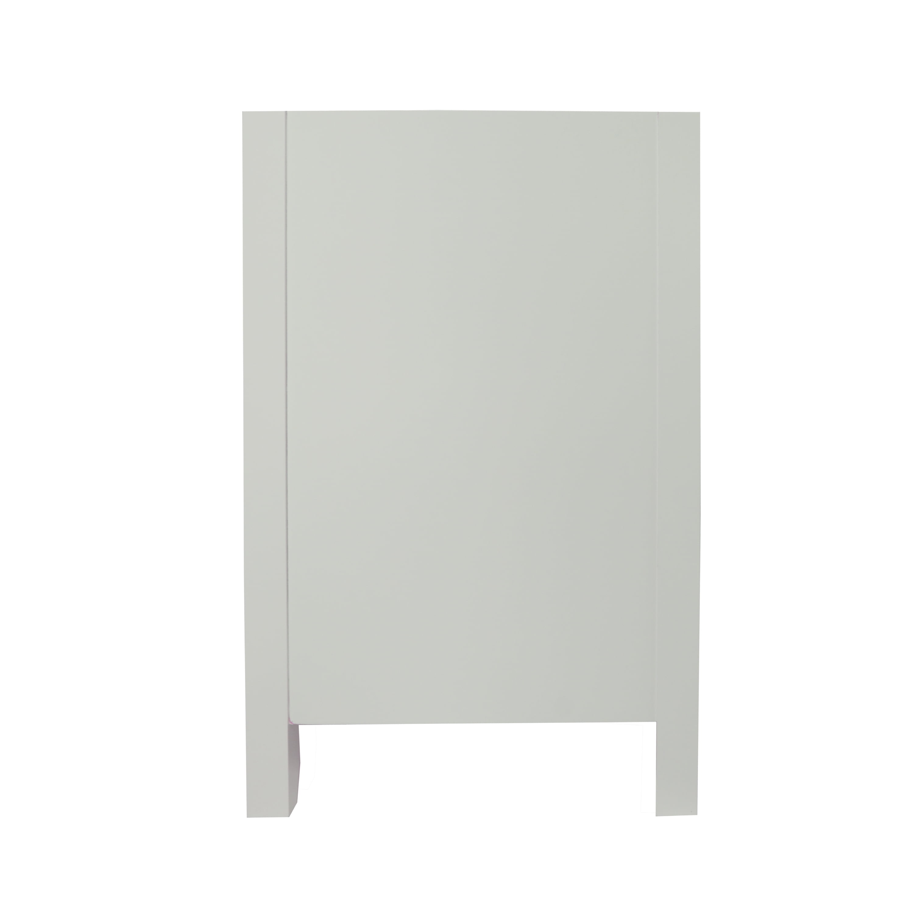 Design House Dawson 36-Inch Bathroom Vanity Cabinet, Ready to Assemble, 2-Door 2-Drawer Freestanding, Comfort Height 34 in., Sherwin-Williams® On the Rocks, Matte Black Hardware, 228437-OTR-RTA