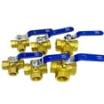 thumbnail image 3 of GDHOME 3 Way Brass Ball Valve, L/T Bore Valve Ball Valve for Water Oil Gas, 3 of 5