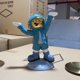 thumbnail image 5 of Escultura creativa de astronauta con forma de llavero de chocolate y adornos para platos. Azul, 5 of 8