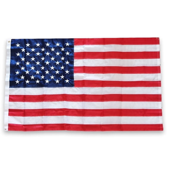 Emovendo American Flag 3x5 ft Durable 210D Oxford Nylon Embroidered Stars Sewn Stripes