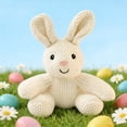 thumbnail image 3 of Sktrjpolfis Hand Knit Cute Bunny Doll Easter Plush Bunny Easter Gift for Children, 3 of 6
