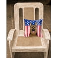 thumbnail image 2 of Flag and German Shepherd Fabric Decorative Pillow, 2 of 2