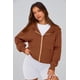 thumbnail image 3 of Sudadera con Capucha con Cierre PRETTYGARDEN Marrón Mediana, 3 of 8