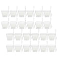 thumbnail image 1 of 1 Set Clear Dessert Cups Mini Dessert Cups Yogurt Pudding Containers Shooter Cups with Spoons, 1 of 4