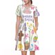 thumbnail image 1 of Balery Happy Easter1 Vestidos sueltos de manga corta para mujer, vestidos de verano 2025, vestidos casuales de corte A con vuelo., 1 of 6
