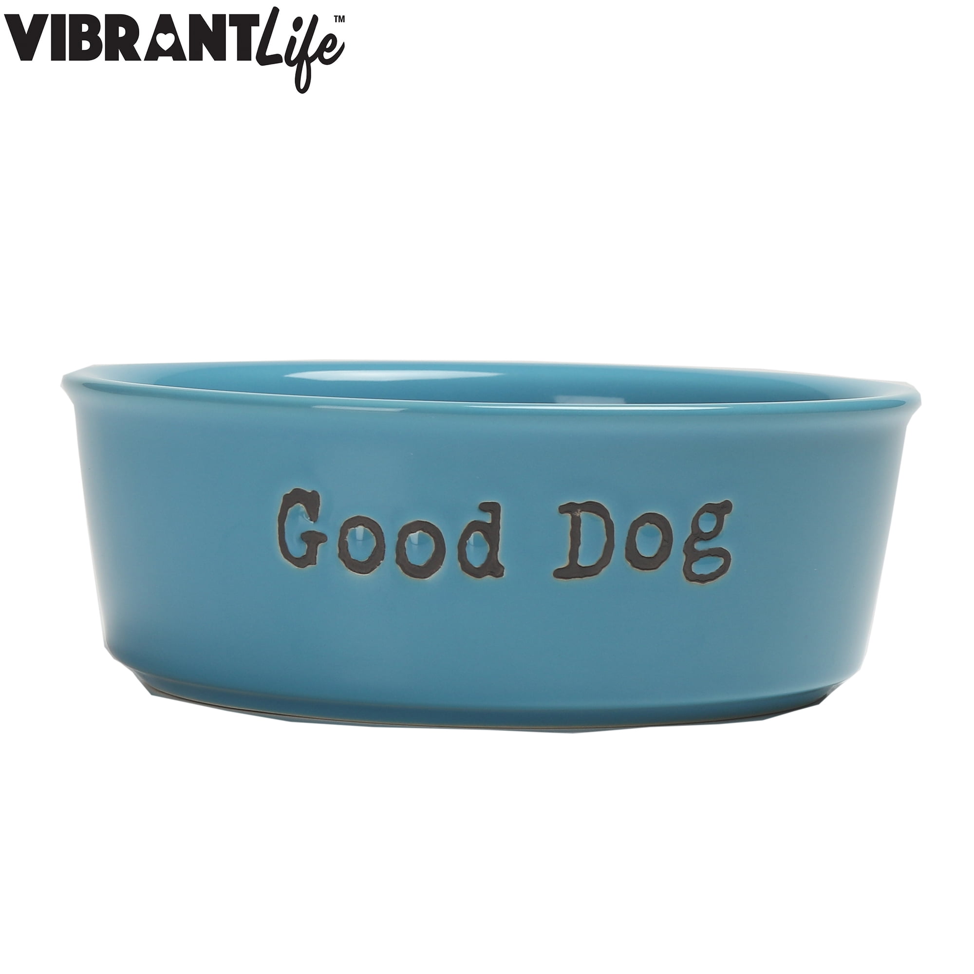 Ethical Pet Fresco Dog Bowl, Blue, 7-in