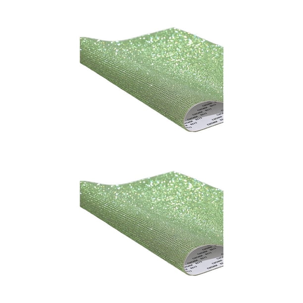 Riwesomey Cinta de diamantes de imitación con buena artesanía Adhesivo adhesivo fuerte Decoraciones de automóviles para teléfono verde claro Type2 NO2