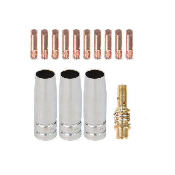 14PCS for MIG Welding Kit Accessory,Welding Tips 0.030" Gas Nozzle Gas Diffuser