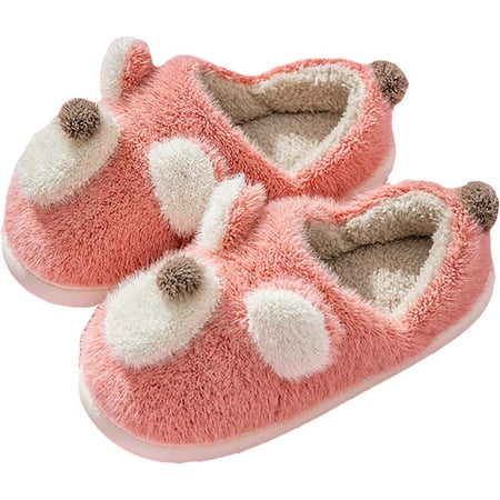 

CoCopeanut Women s slippers Cute dog slippers Animal slippers Warm home slippers Winter plush slippers