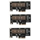 thumbnail image 1 of 3X M.2 Nvme SSD A Pcie 4.0 Tarjeta Adaptadora 64Gbps SSD Adaptador Pcie4.0 X4 para Pc de Escritorio Pci-E Gen4 A Toda Velocidad, 1 of 5