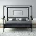 thumbnail image 2 of DHP Modern Metal Canopy Bed, King, Black, 2 of 9