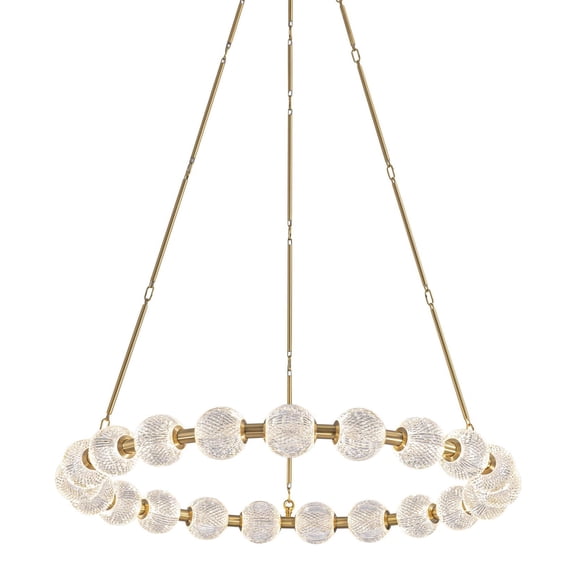 Alora Lighting Ch321041-Unv-010 Marni 42" Wide Led Ring Chandelier - Brass