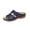 Dark Blue, variant on QTOCIO Womens Summer Sandals, Casual Sandals for Women, Women's Fashion Casual Summer New Solid Color Fish Mouth Wedge Heel Thick Bottom Slippers