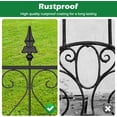 thumbnail image 4 of Oumilen Garden Fence 7 Pack, 23.5in(H) x 15ft(L) No Dig Decorative Garden Fence, Rustproof Metal Wire Garden Fence, 4 of 6