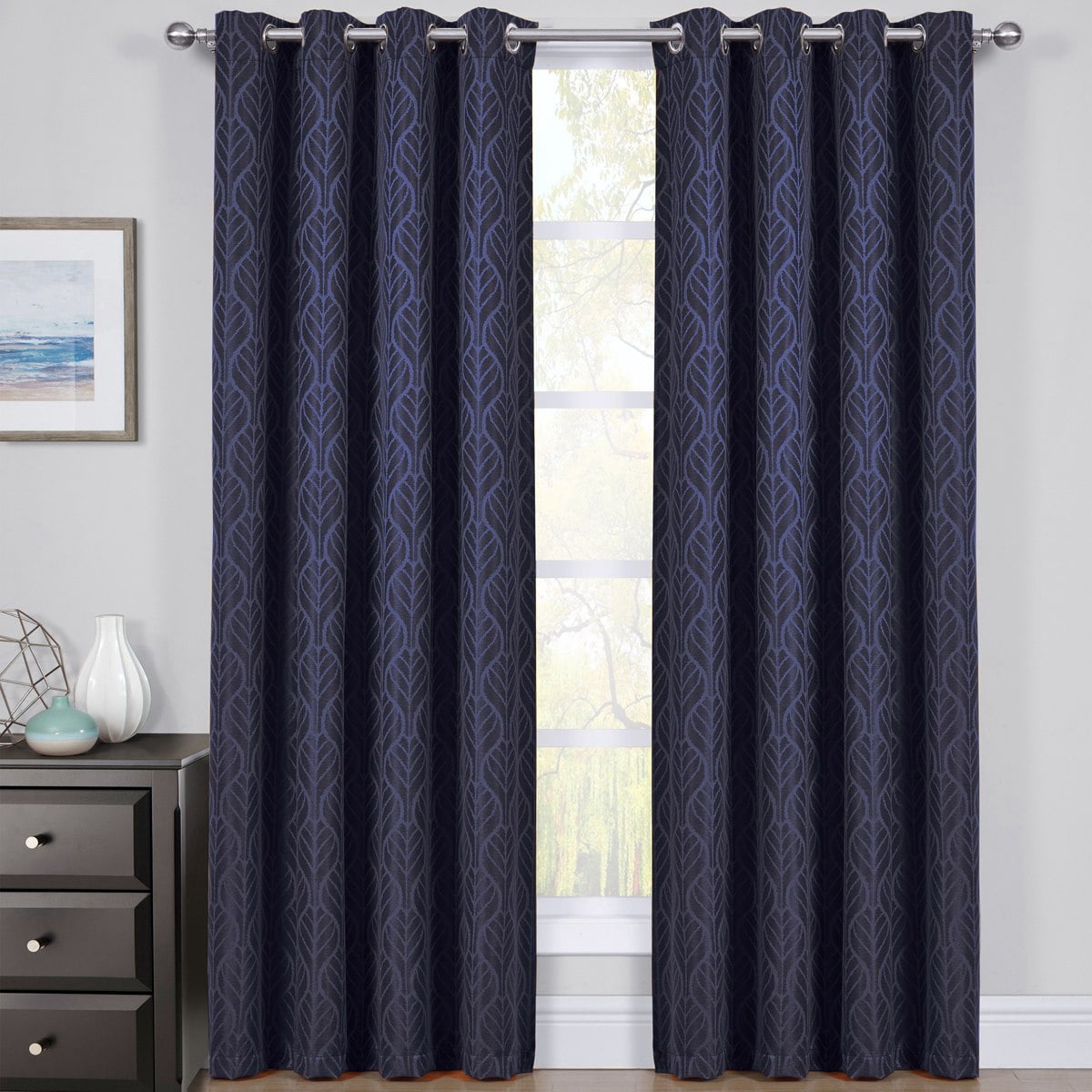 Pair Hilton Blackout Curtains Thermal Insulated Energy Saving Curtain