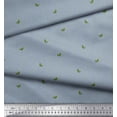 thumbnail image 2 of Soimoi Blue Cotton Voile Fabric Green Chilli & Stripe Fabric Prints By Yard 42 Inch Wide, 2 of 3