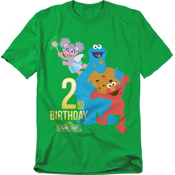 Sesame Street T-Shirt 2Nd Birthday Unisex Graphic Tee For Men & Women