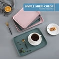 thumbnail image 6 of Tswift Plastic Serving Tray Fast Food Tray Rectangular Serving Trays Serving Tray for Indoor Plastic Fast Food Tray Reusable Tray for Veggie, Snack, Fruit, Cookies, Desserts on Sale, 6 of 9