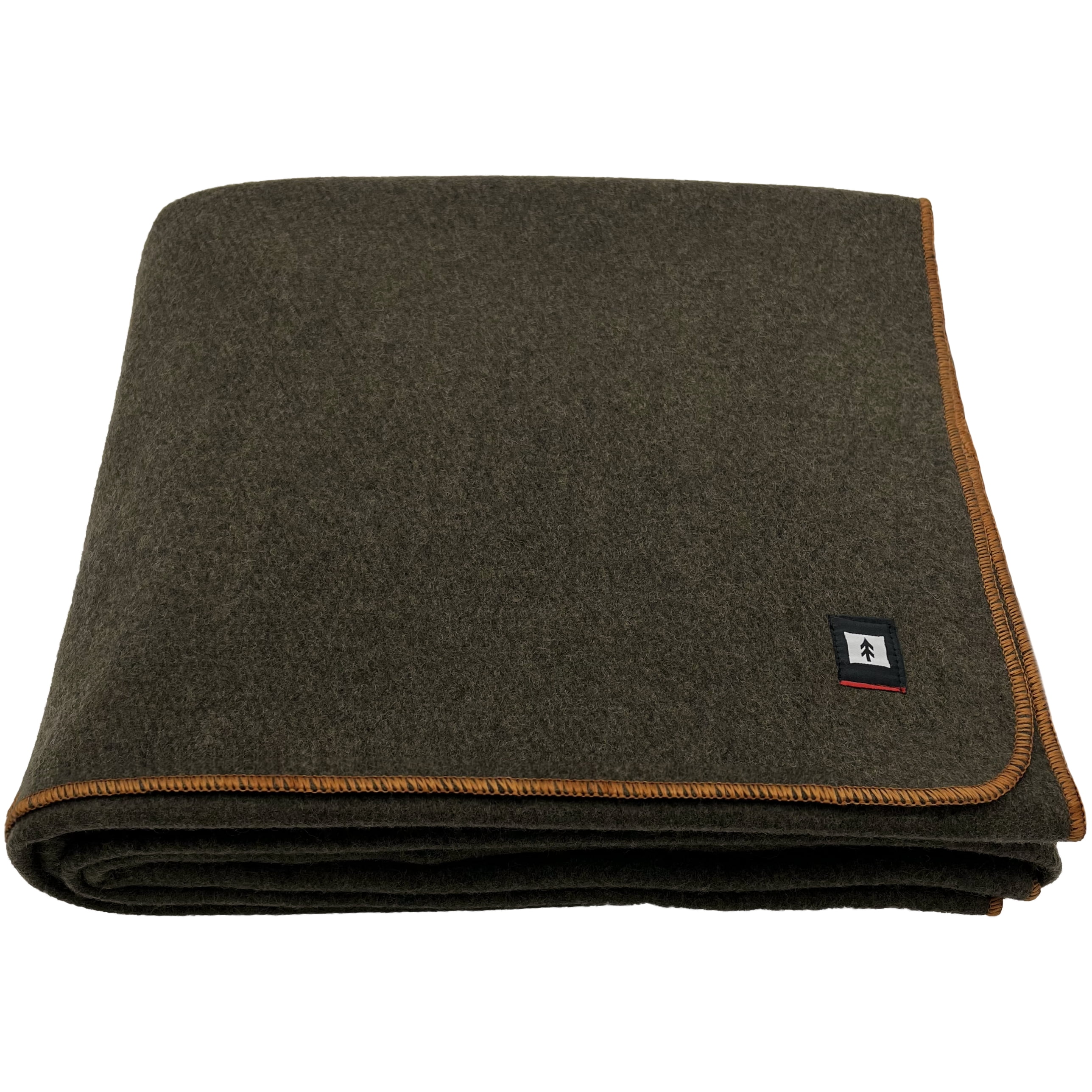 EKTOS Military Wool Blanket, 66" x 90", 100 Percent Wool Blanket, Army