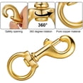 thumbnail image 3 of Flag Clips for Rope Solid Brass Flagpole Snap Swivel Clasp Lobster Flag Hooks Halyard Rope Accessory Ended Spring Key Ring, 3 of 7