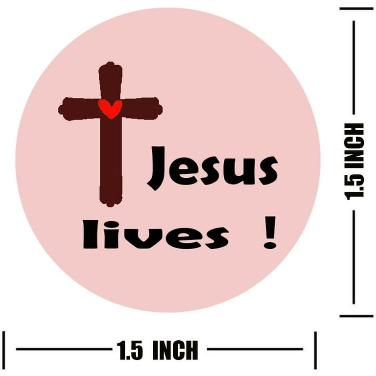 Christian Religious Stickers 1.5inch Jesus Faith Labels Decorations 500Pcs  