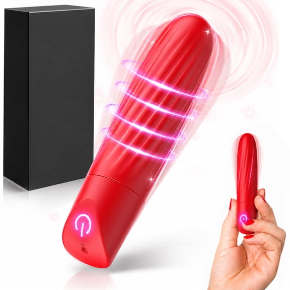 AYIYUN Bullet Vibrator Sex Toys for Women Mini Adult Toy with 12 Vibration Modes Stimulator Sexual Pleasure Small Personal Massager for Females Couples Game, Rose Red