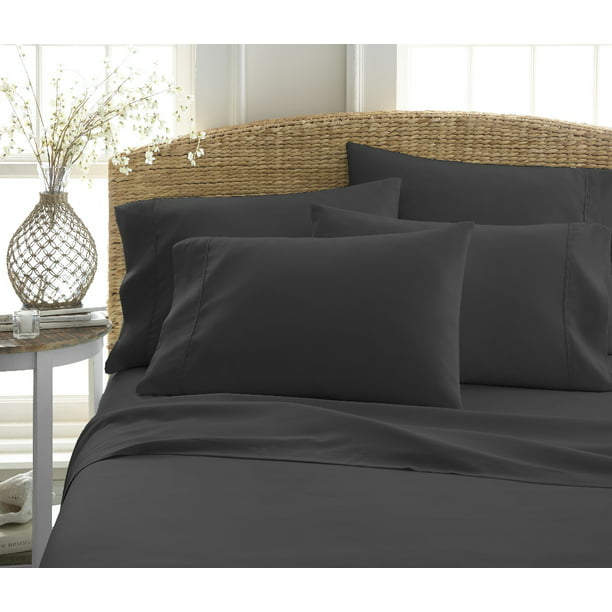 Microfiber Sheet Set With 2 Pillowcases, Queen Bed Flat Sheet Kmart