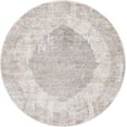 thumbnail image 2 of Rugs Oregon Low-Pile Geometric Ivory Area Rug, 7' Round, Perfect for High-Traffic Areas, 2 of 9