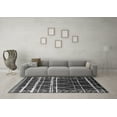 thumbnail image 3 of Ahgly Company Indoor Square Oriental Gray Industrial Area Rugs, 3' Square, 3 of 4