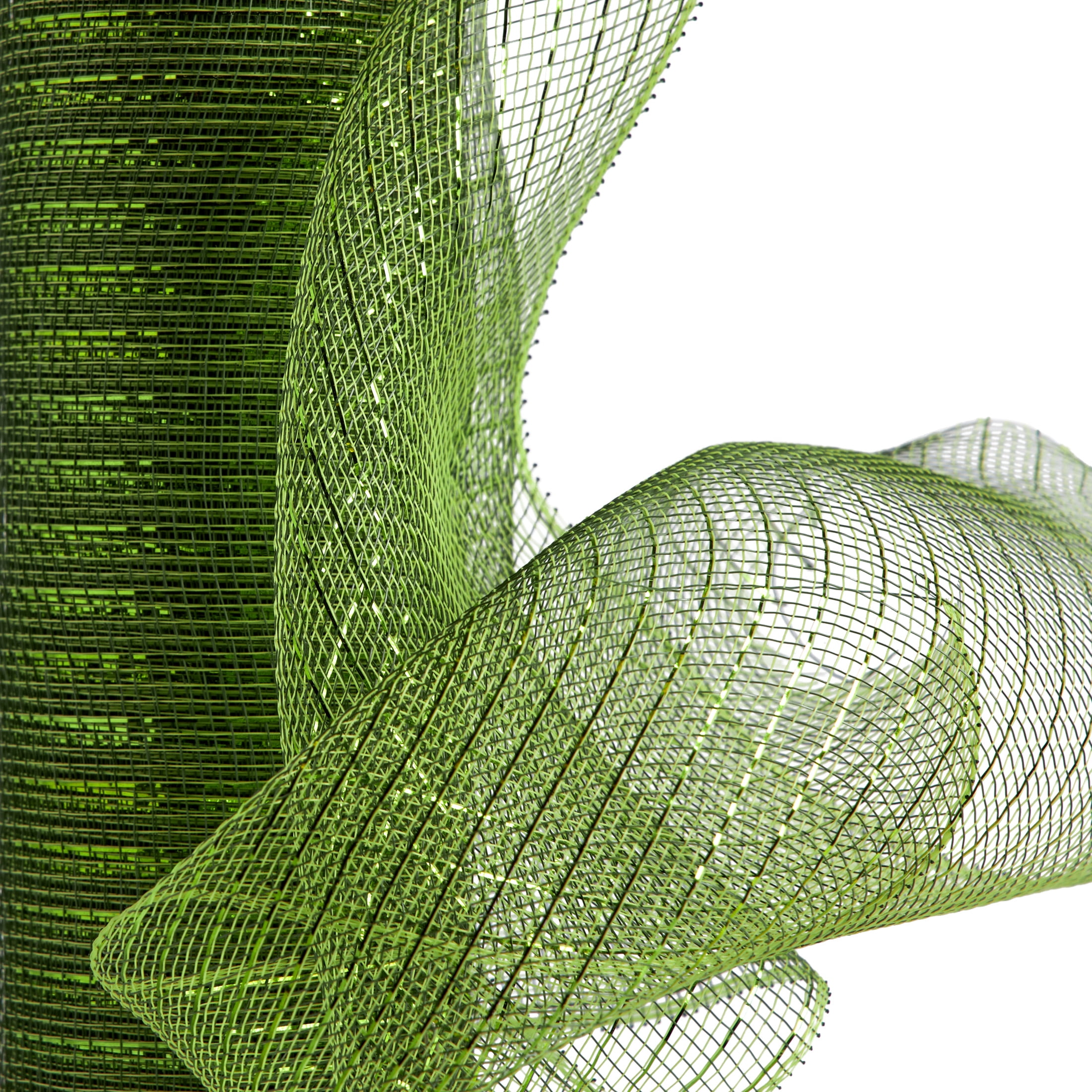 SIMPLICITY MESH GREEN 10IN 10Y, PREFECT FOR WREATHS AND DECORATING