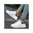 thumbnail image 1 of Unisex Couple All-match Sneakers Lightweight Breathable Sports Casual Shoes Comfy Classic White Shoes, 1 of 5