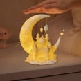thumbnail image 5 of Rewenti Eid Glowing Moon Night Lamp Mus Eid Moon Castle Resin Desktop Decoration European Family Home Living Room Decoration, 5 of 9