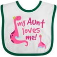 thumbnail image 3 of Inktastic My Aunt Loves Me Girls Baby Bib, 3 of 4
