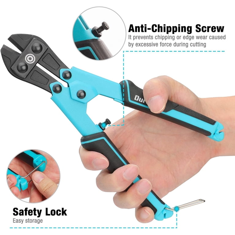 DuraTech 8-Inch Mini Bolt Cutter, Chrome Vanadium photo 3