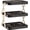 Black, variant on Multi-Layer Dish & Prep Tray Storage Rack, Multifunctional Foldable Vertical Plate Racks for Cabinet, Vegetable Plate Display Rack Organizer Dish, Making Cooking Highly Efficient (Black)