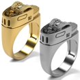 thumbnail image 2 of Anillo Encendedor Para Hombres Joyería Simple Punk Talla 6-13 Moda Fiesta Regalos, 2 of 3