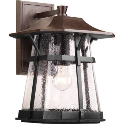 P5751-84-Progress Lighting-Derby LED - Outdoor Light - 1 Light in Modern Craftsman and Rustic style - 10.63 Inches wide by 15.5 Inches high Espresso