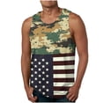 thumbnail image 1 of Hombres Moda Casual sin Mangas Impresión Suéter Cuello Redondo Tanque Deportivo, 1 of 4