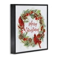 thumbnail image 3 of Stupell Industries Cottage Cardinals & Merry Christmas Black Framed Giclee Art, 12 x 12, by Sally Swatland, 3 of 8