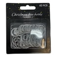 thumbnail image 2 of 40 Piece Spiral Silver Christmas Tree Ornament Hooks for Decorations 1.5 Inch, 2 of 3