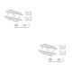 thumbnail image 3 of Ounissouiy 1 Juego de placa de pie portátil de Pedal lateral, reemplazo mejorado de pedales de marco de Metal, repuesto de oruga 1/24 para Axial SCX24 No.01 2piezas Ounissouiy CBP191099, 3 of 5